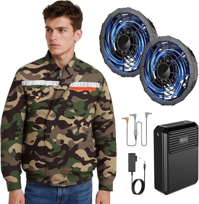 空調作業服 ファンバッテリーセット 【2025最強爆風 30V超高出力