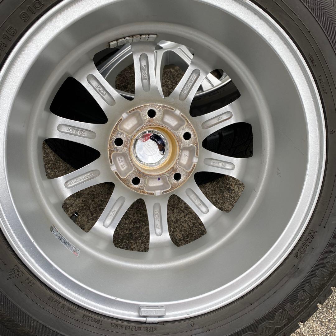 ◇中古溝有りダンロップ195/65R15スタッドレスセット セレナc25、c26