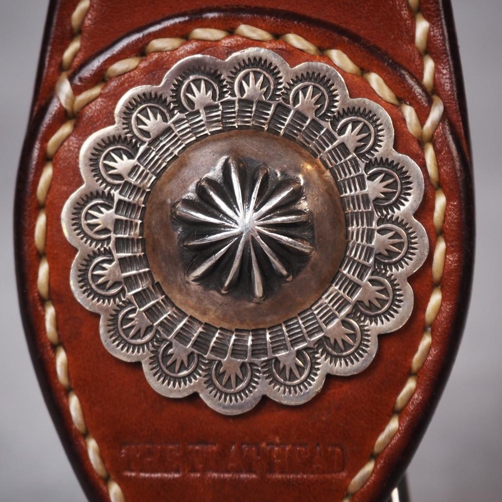 THE FLAT HEAD 925シルバー特大コンチョ ハンドメイドキーホルダー