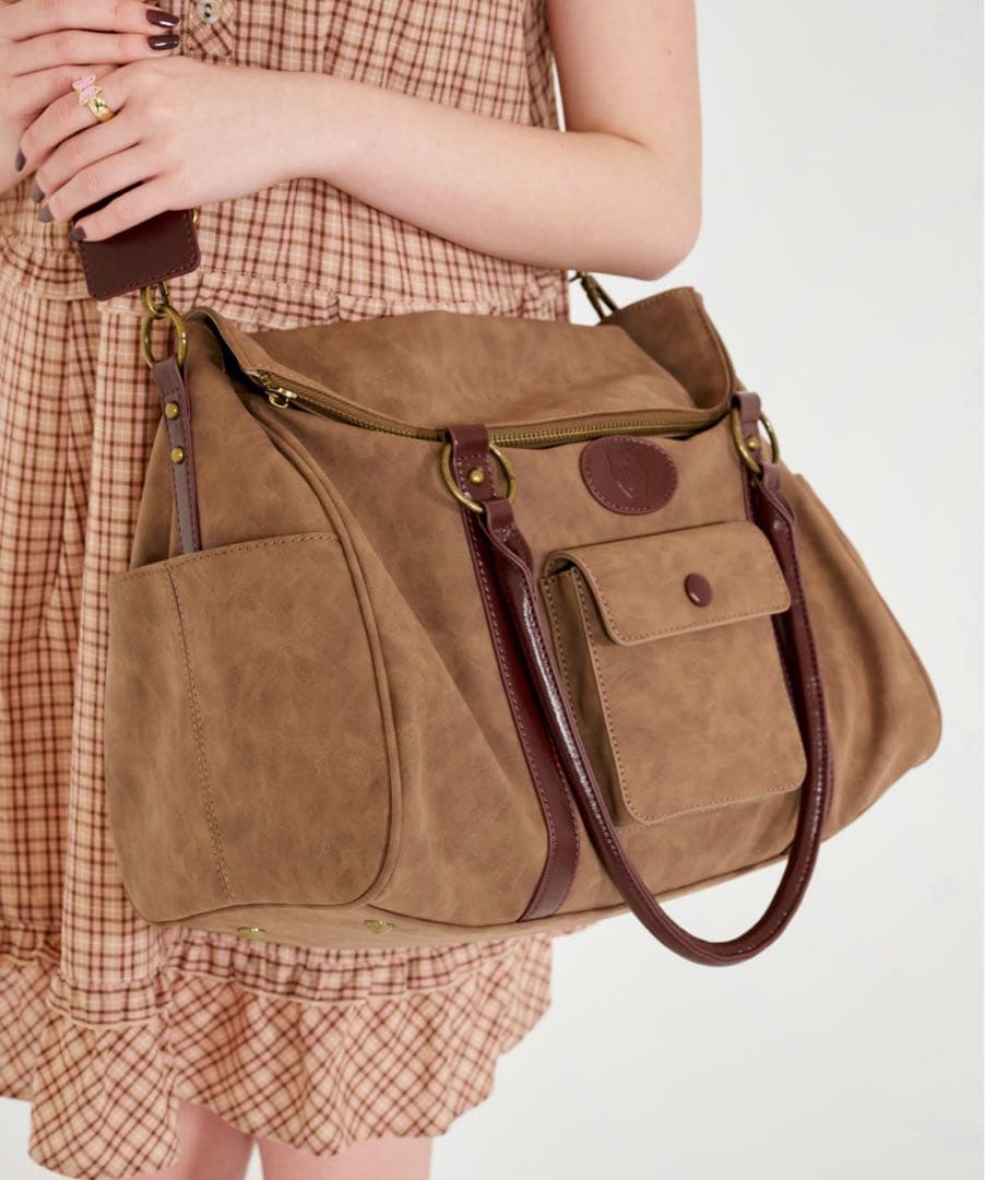 ウ*ラ様 TINA:JOJUN ティーナジョジュン ショルダー付きトラベルバッグ