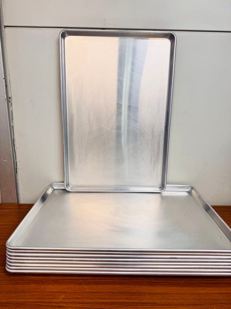 業務用 アルミ製 天板 トレー 9枚セット 約60×40cm 中古