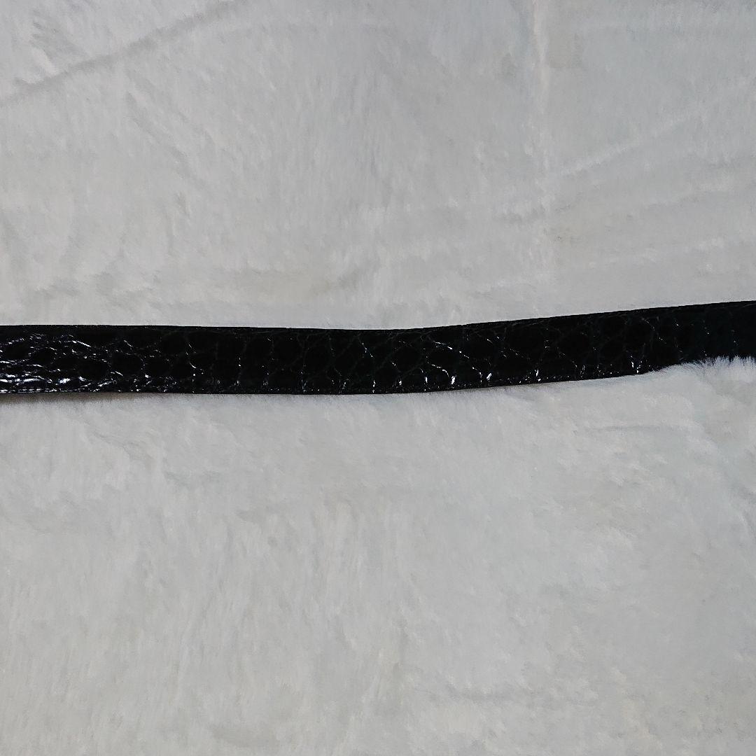 ダンヒル クロコダイルベルト ゴールドバックル dロゴ ブラック