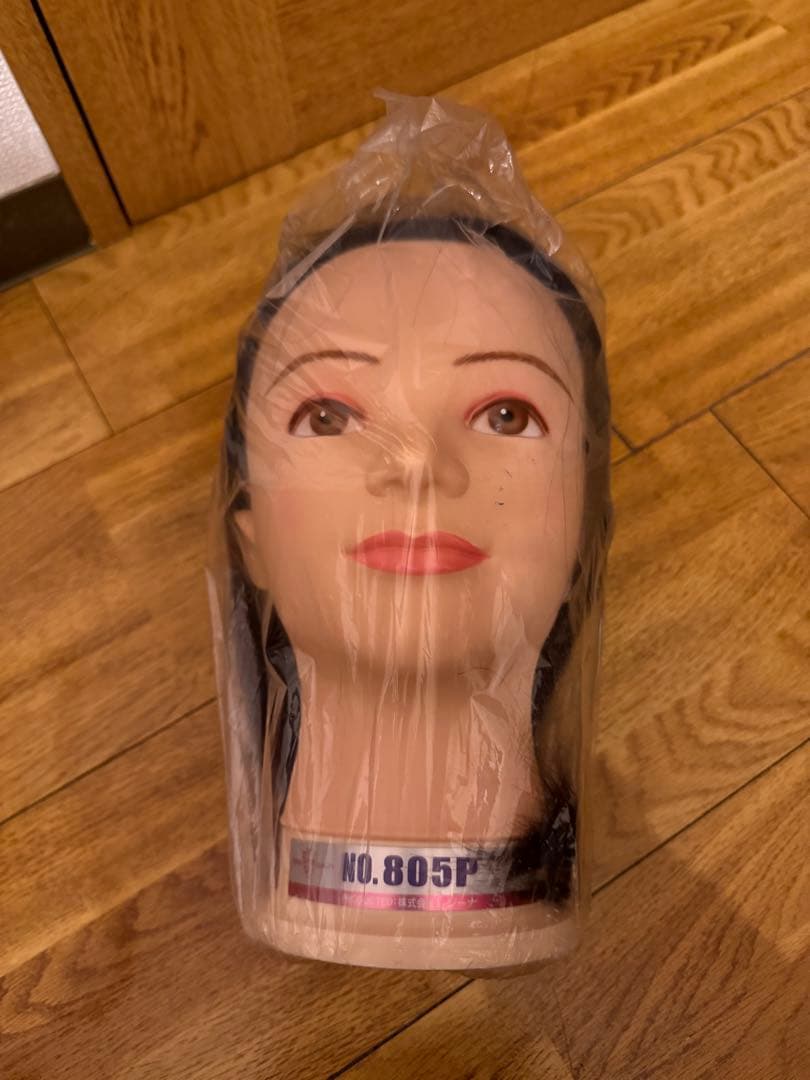 ウィッグ マネキン 黒髪 No805P