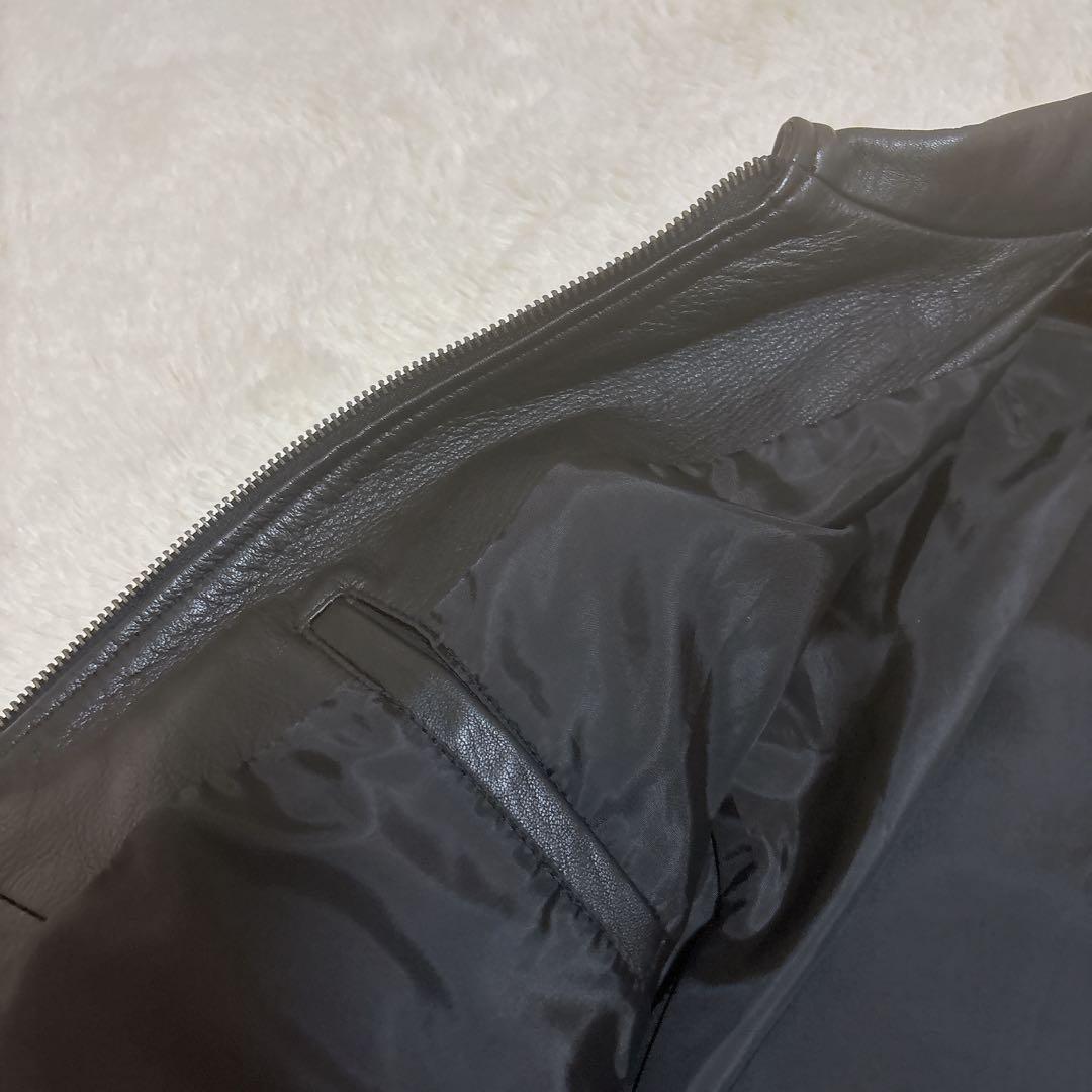 極美品☆ジャーナルスタンダード シープスキン レザー ライダース 革ジャン