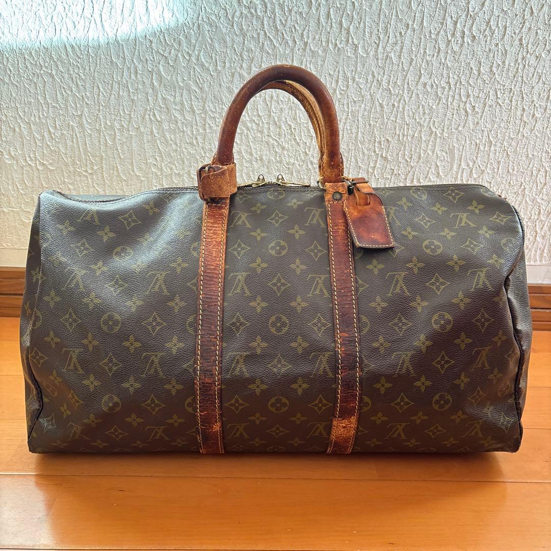LOUIS VUITTOキーポル 50 モノグラム ボストンバッグ