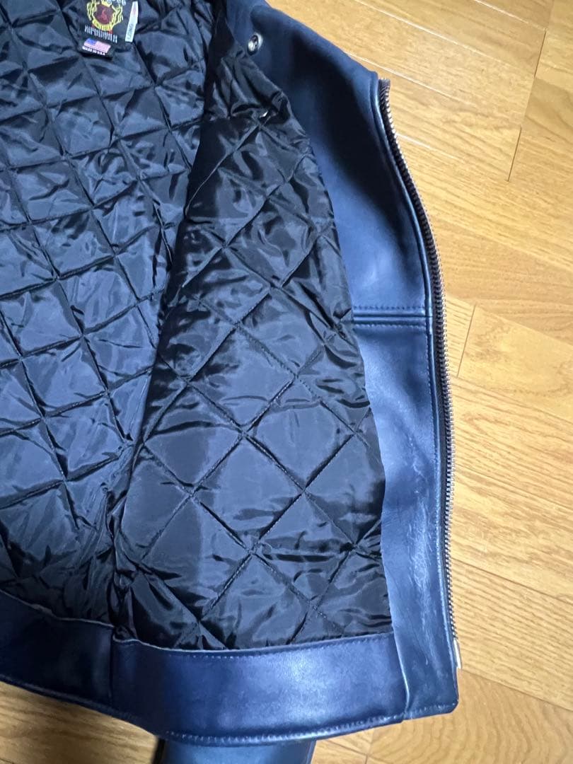 希少ネイビー Schott 613UST ワンスター 38 LONG TALL