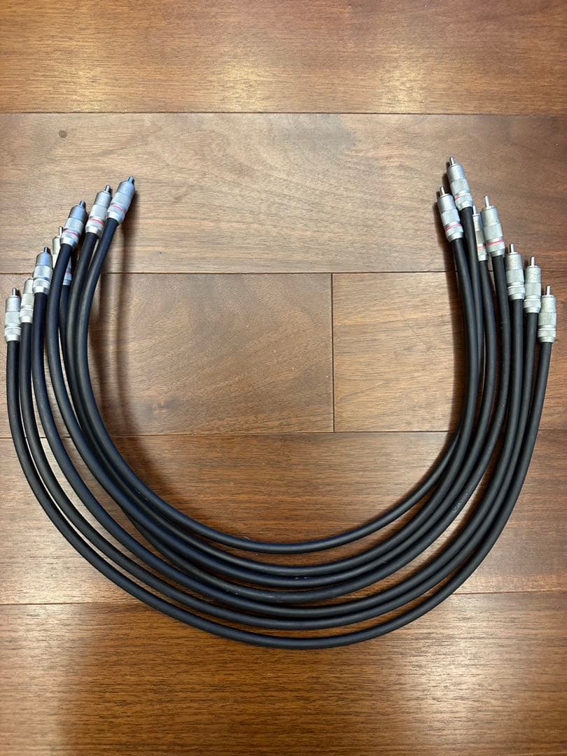 オヤイデ　RCAケーブル 7本セット 黒