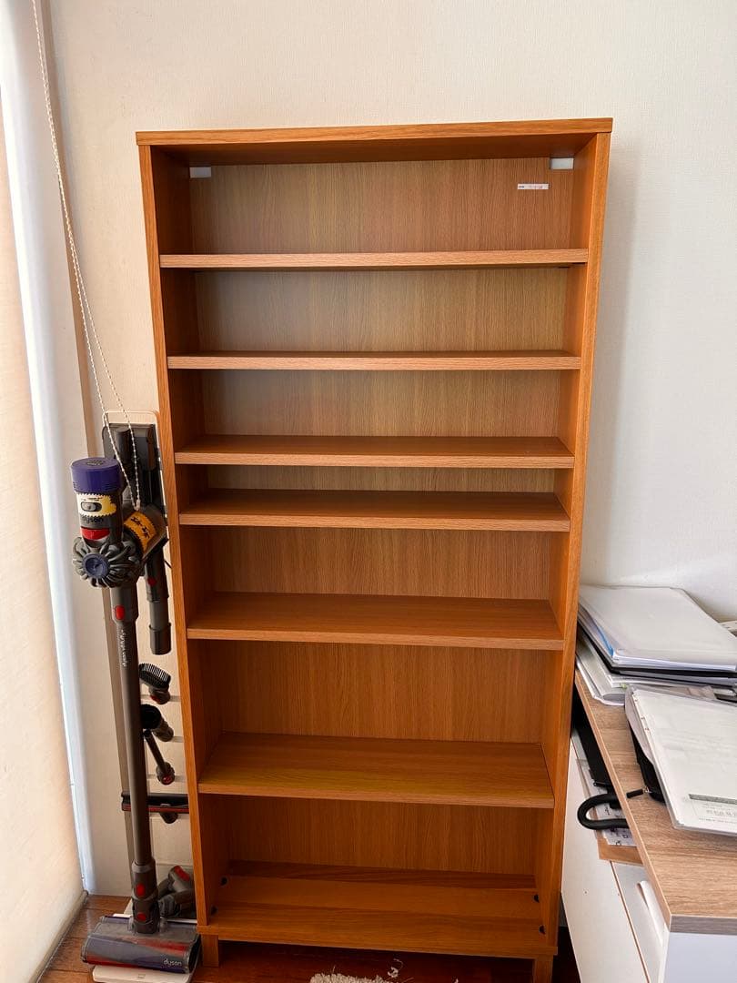 無印　本棚　オーク材