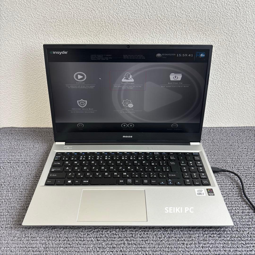 Windowsノート本体 Mouse computer B5-i7ICLAS i7-1065G7