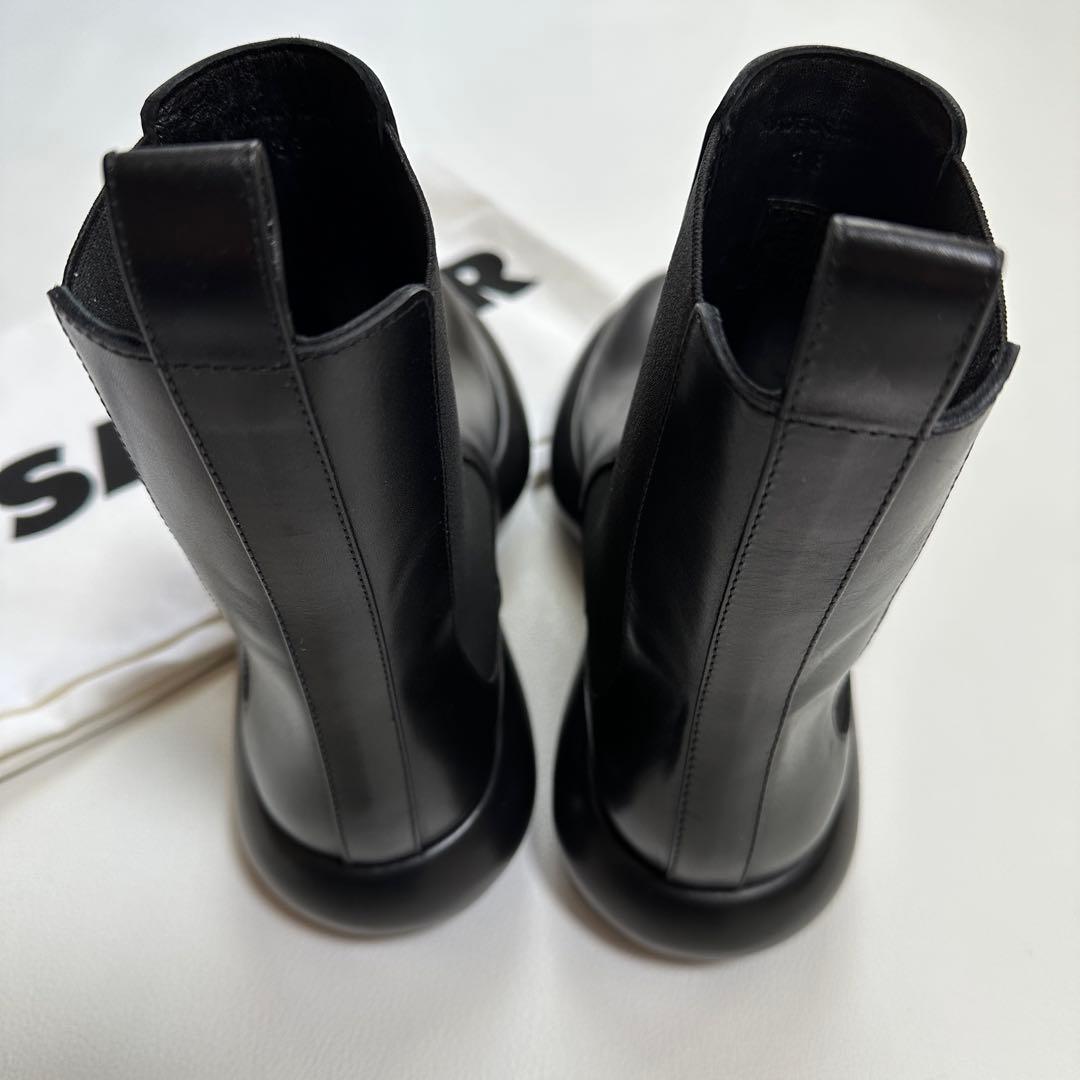 お値下げ本日限り　JIL SANDER ブラック サイドゴアブーツ 37