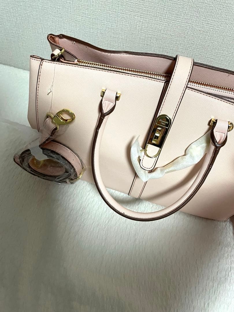 サマンサベカピンク ハンドバッグ 新品未使用ショルダーストラップ付