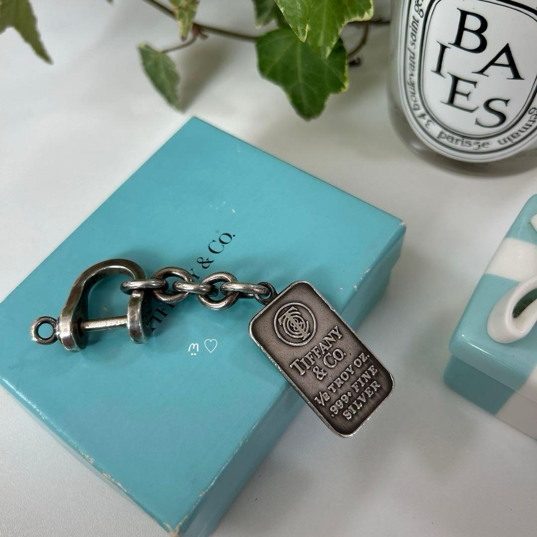 ティファニー　シルバーインゴット　シャックルキーリング　キーホルダー　希少