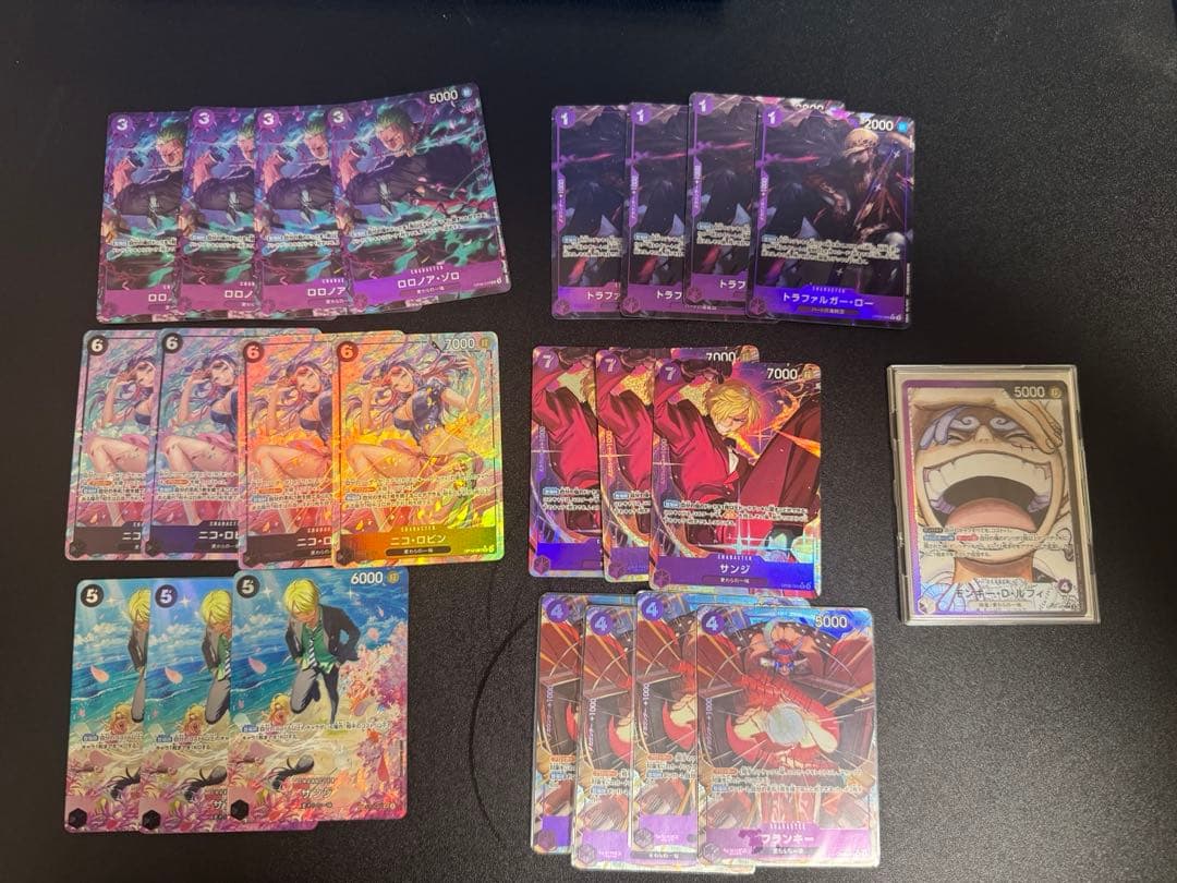 紫黒ルフィ　デッキ　各種パラレル