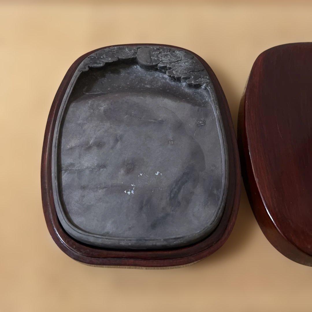 石製 楕円形 書道用硯　宋坑硯