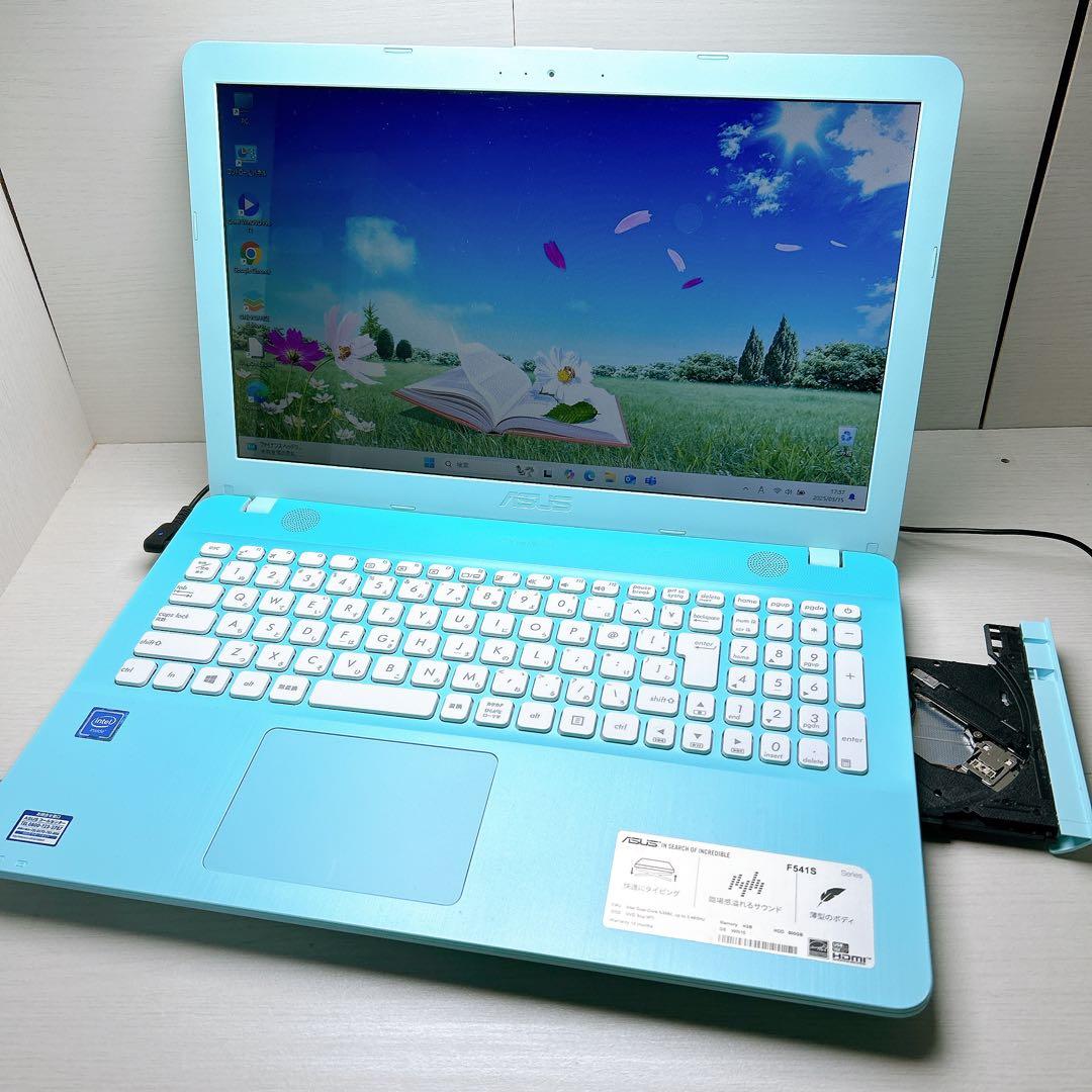 ASUS ノートPC ⭐windows11⭐SSD⭐Bluetooth⭐ブルー