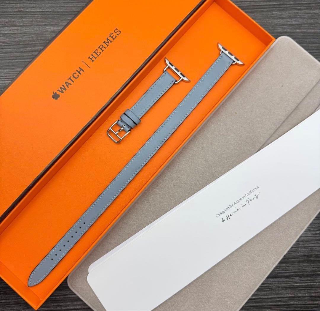 2999 ほぼ未使用　Apple Watch エルメス　エトゥープ　二重レザー