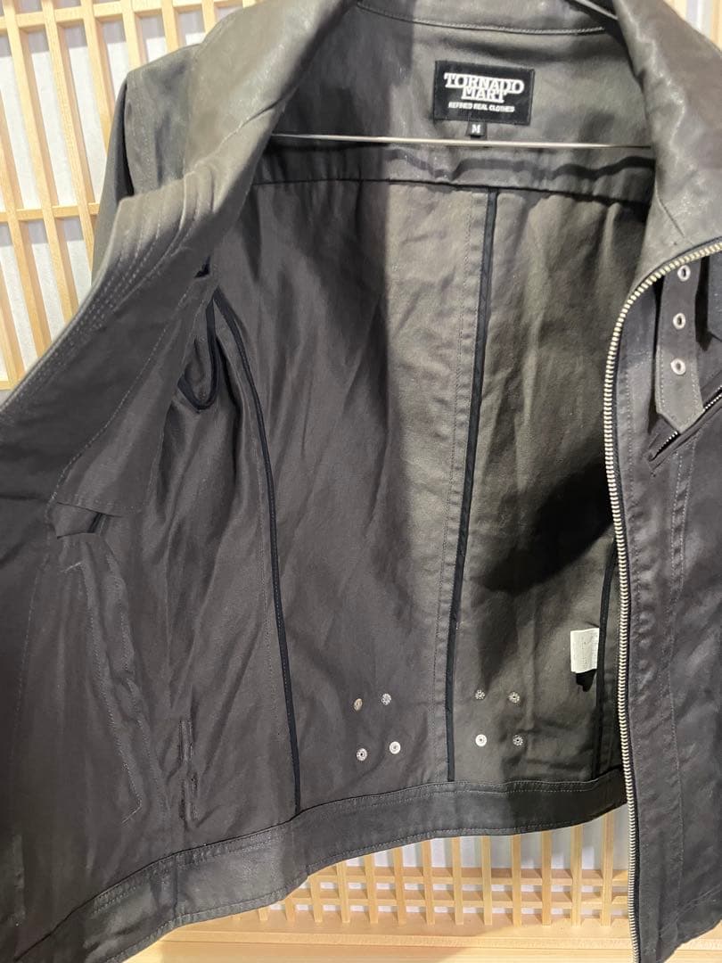 TORNADO MART ライダースジャケット M 綿100%（光沢あり）