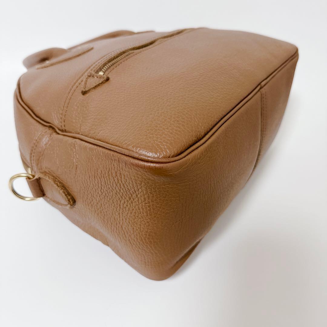 【24時間以内発送】ヤングアンドオルセン　キャメル　ボストンバッグ　ショルダー