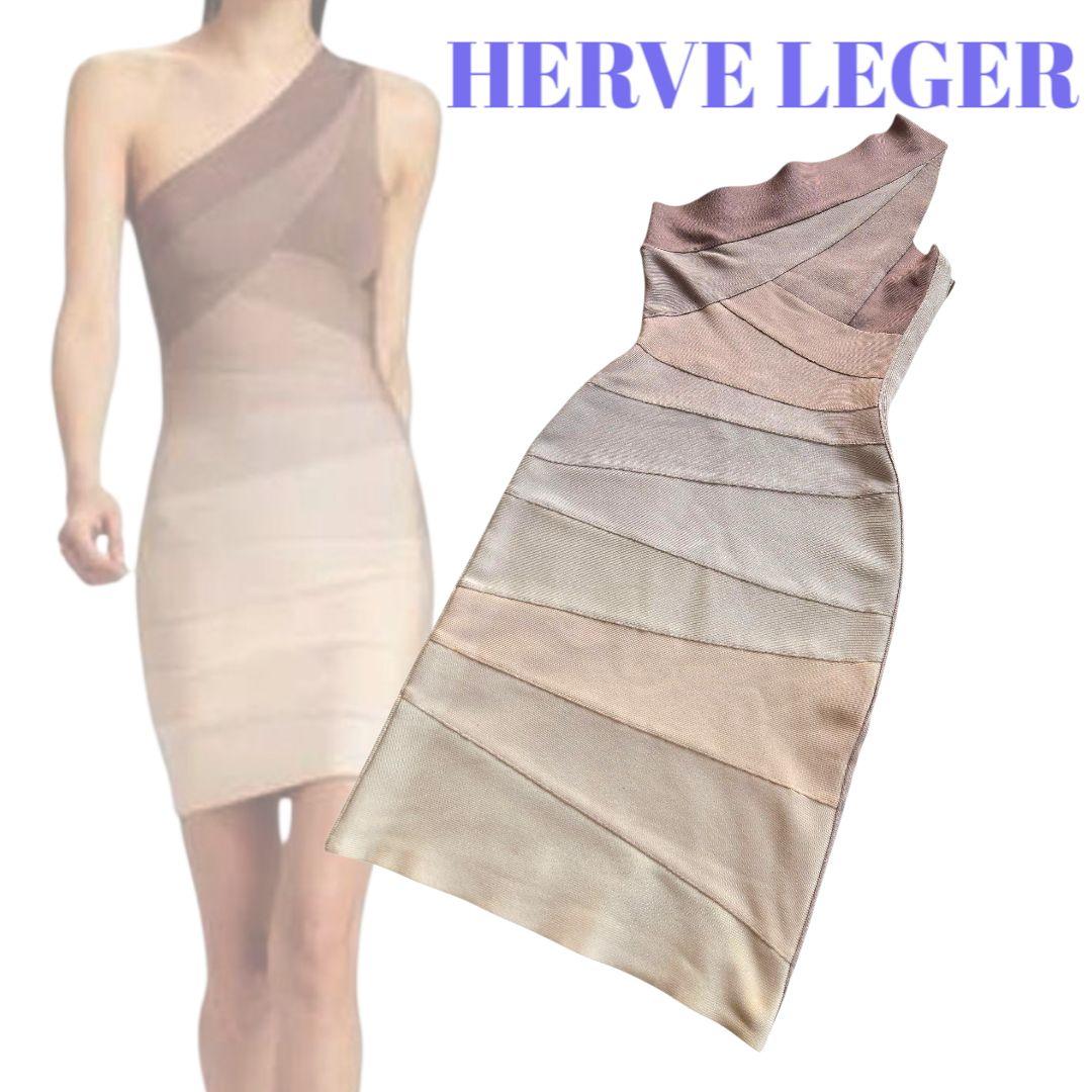 HERVE LEGER♡ワンショルダーバンテージミニドレス