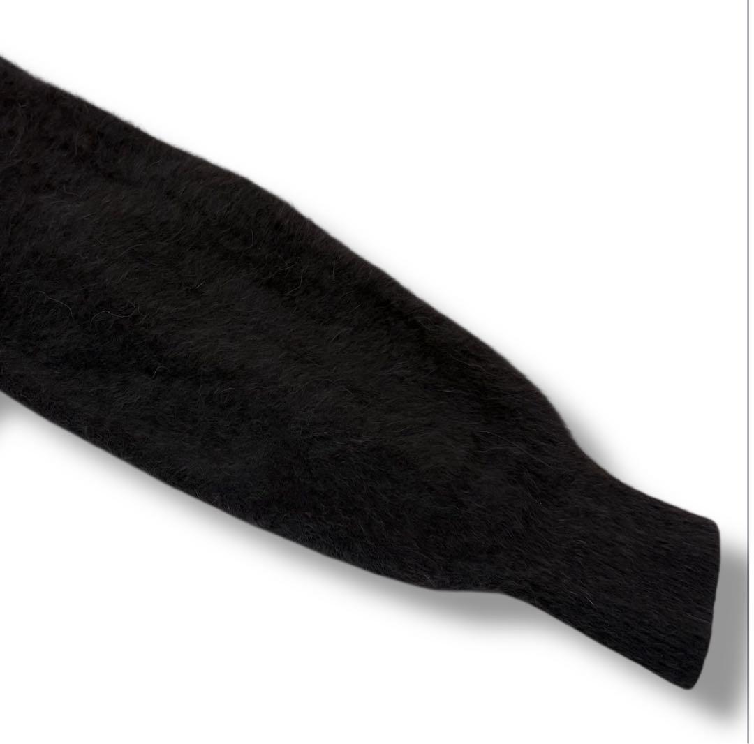 【美品】SNIDEL フォックスアルパカオフショルプルオーバー ダークグレー