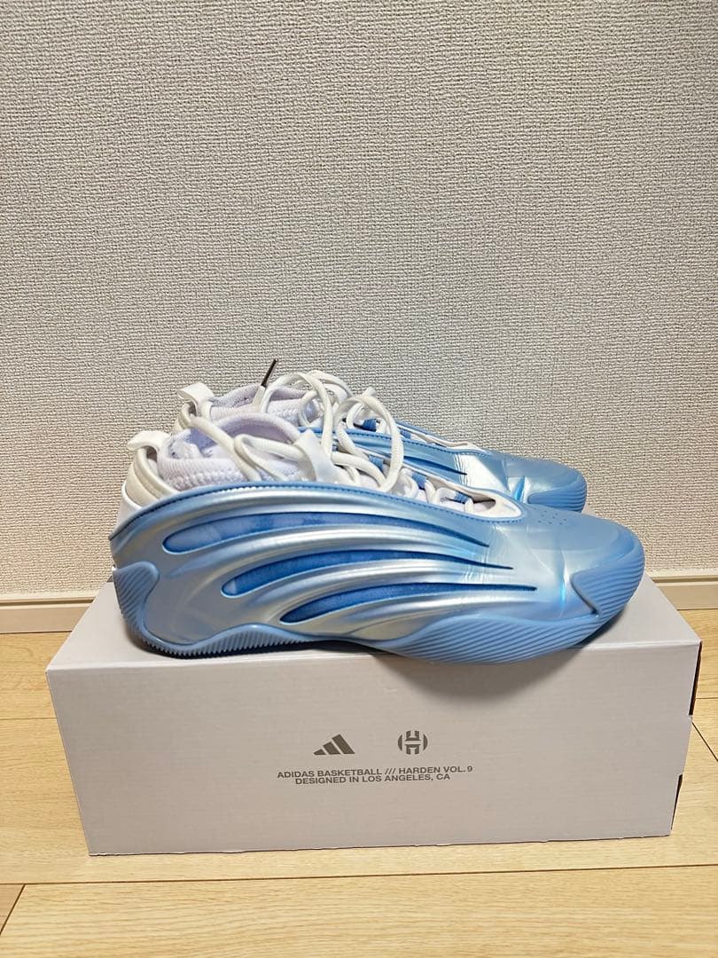 adidas バスケットシューズ 青/白　ハーデン9