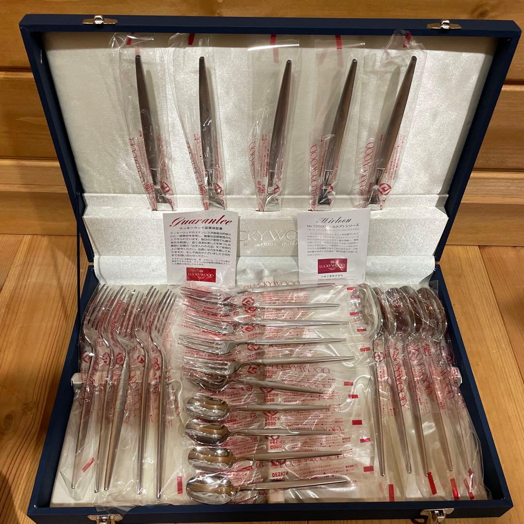 ラッキーウッド　カトラリーセット 25本