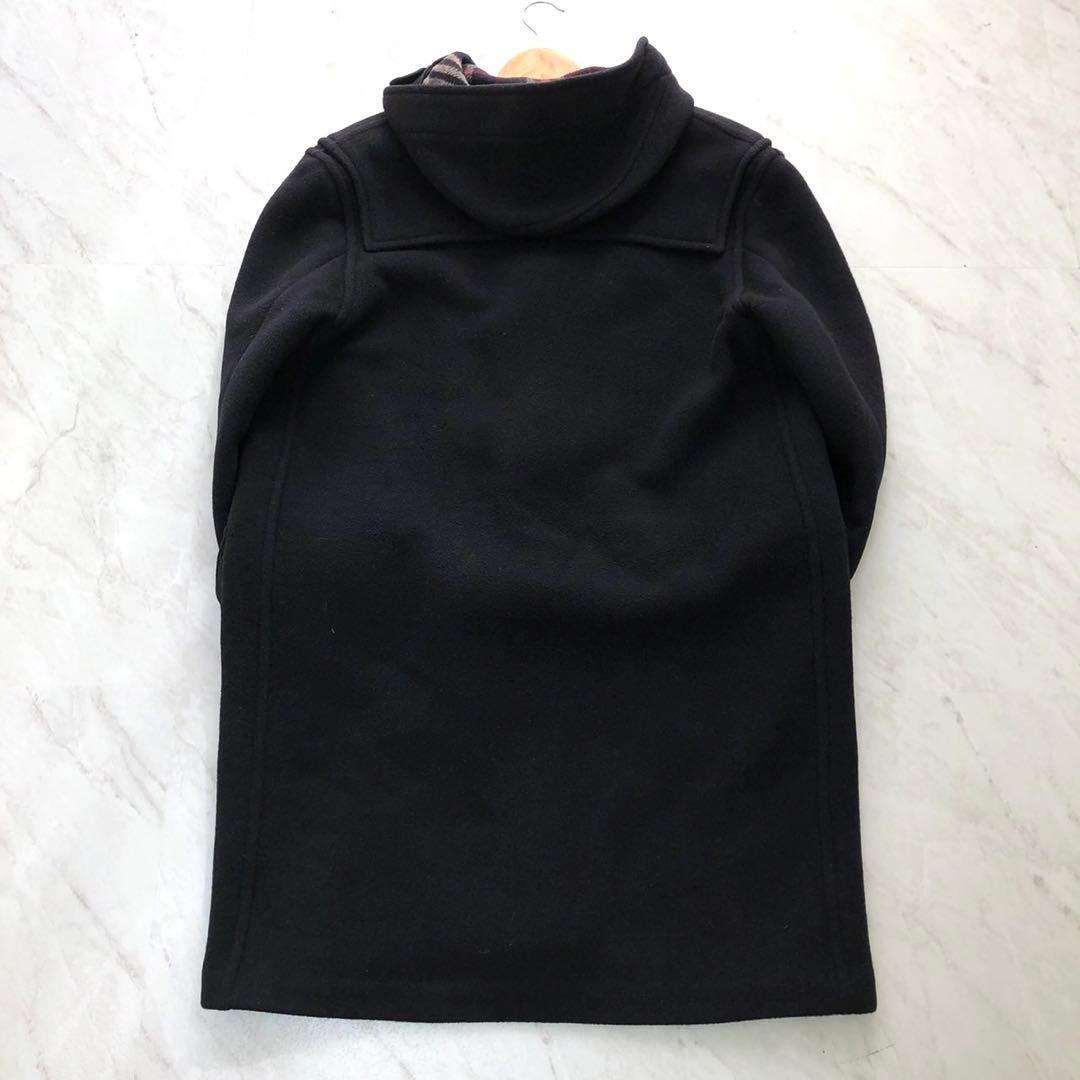 ✨美品✨バーバリー ダッフルコート ノバチェック ネイビー ウール Lサイズ