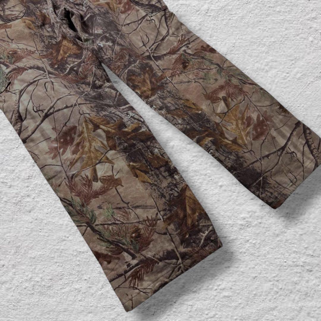 しんしんカーハートオーバーオールダブルニーリアルツリー90sダック地