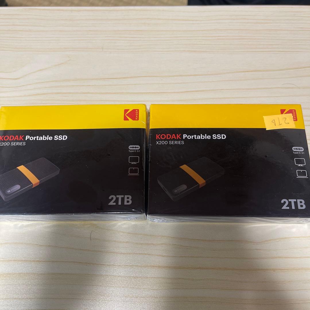 KODAK ポータブルSSD X200シリーズ 2TB 2個(x2)