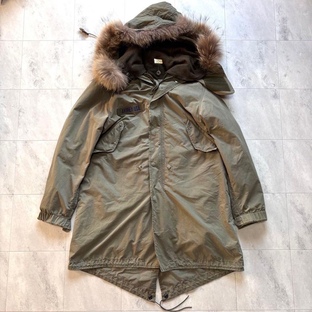 【美品】アヴィレックス M-65 フィッシュテール モッズパーカー ライナー付き