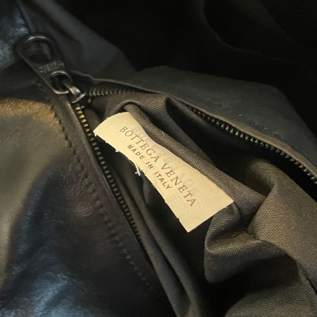 ボッテガヴェネタ　ブラック　トートバッグ　イントレチャート　肩掛け　A4可