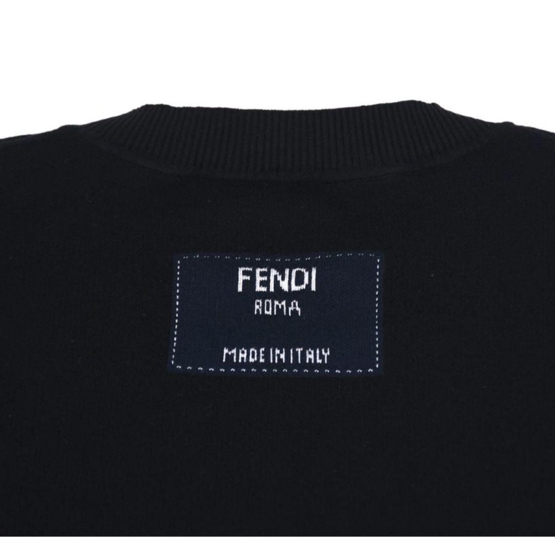 FENDI フェンディ　ニット　ロゴ　ブラック　黒　セーター