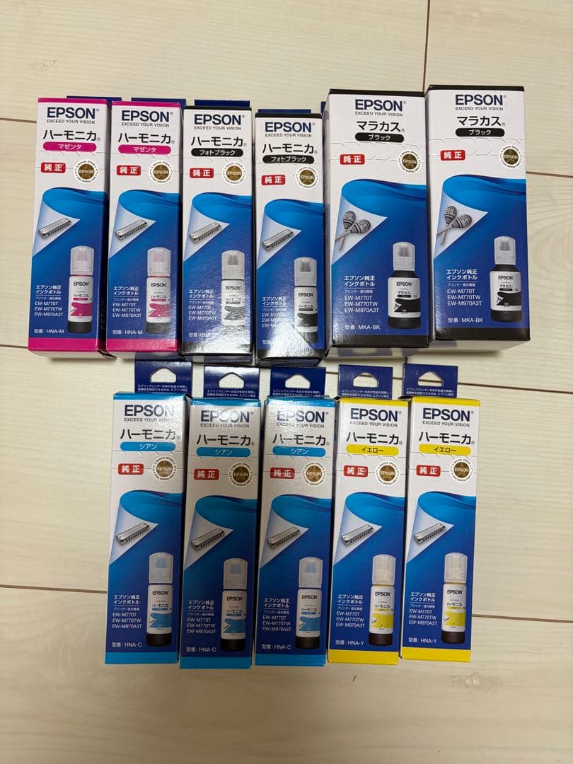 EPSON 純正詰め替えインクセット 5色　11本