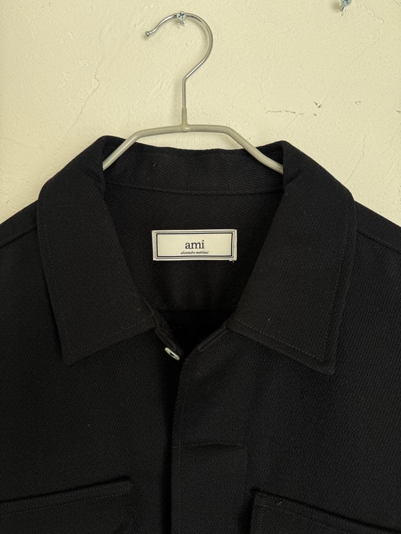 AMI ウールジャケット 黒 M-65型 4ポケット