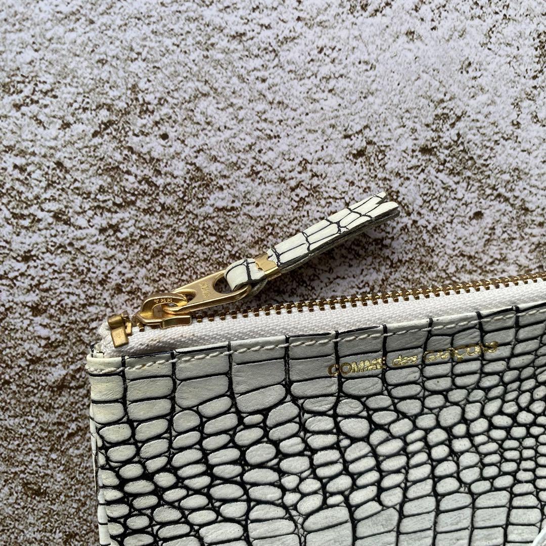 コムデギャルソン クロコダイル 型押しレザー ケース 小銭入れ