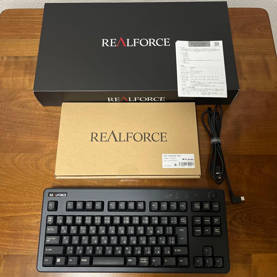 REALFORCE R3HC13 日本語配列 ブラック 静音 キースペーサー付