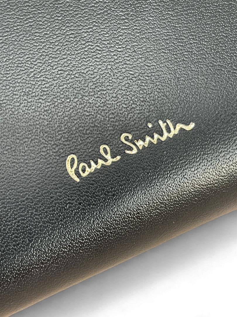 【新品】ポールスミス 財布 小銭入れ 男女共用 L字ファスナー 本革 ブラック