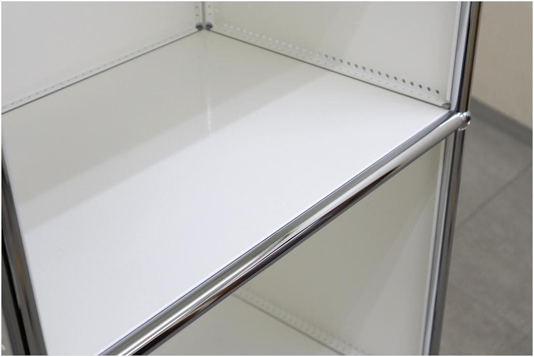 正規品 USM ハラーシステム キャビネット シェルフ 1列3段 ピュアホワイト