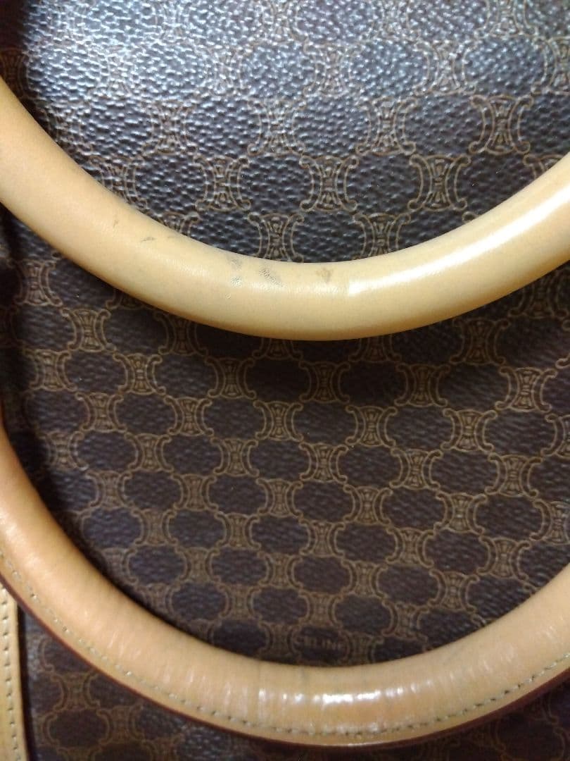 CELINE マカダム柄　ボストンバッグ　※比較的きれいなお品かと思います！