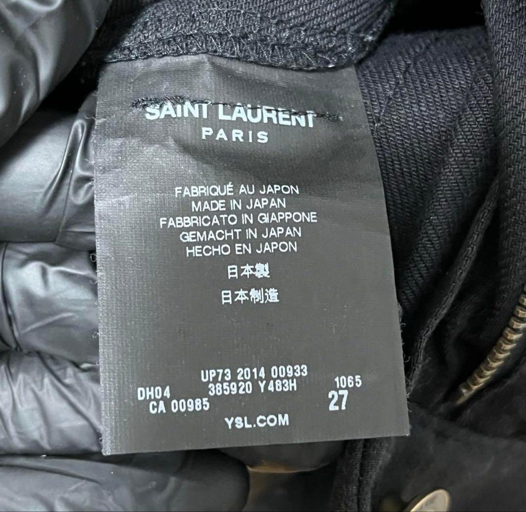 ＊美品＊サンローラン ニークラッシュ　デニム　ブラック エディ期