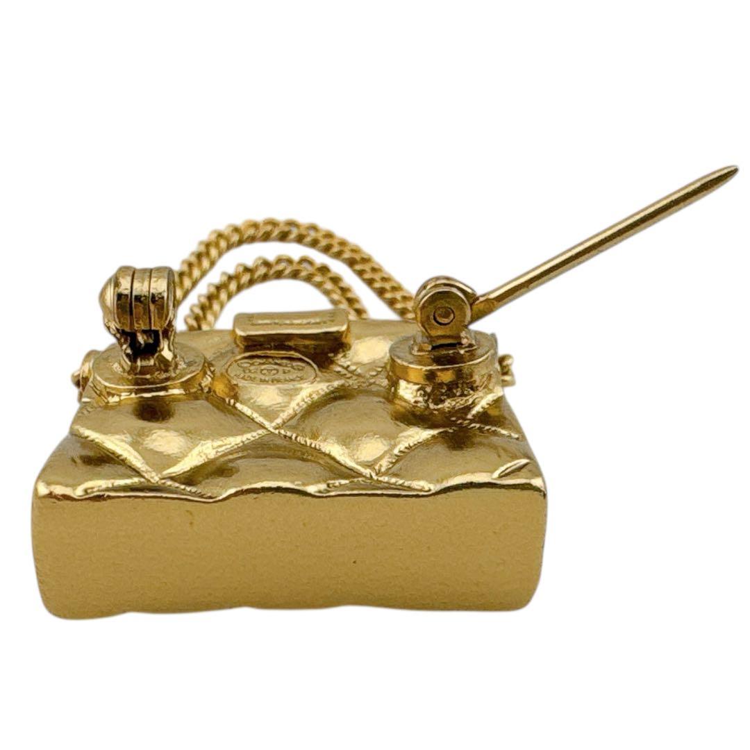 シャネル マトラッセ ココマーク ブローチ バッグモチーフ ヴィンテージ