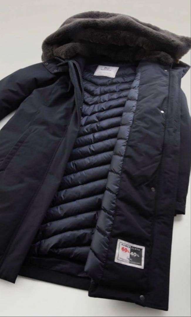 チ*ゲ様 ウールリッチ ボウブリッジパーカ BLACK