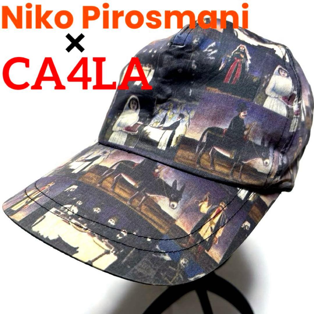 CA4LA × ニコ・ピロスマニ 絵画 アート デザイン コラボ キャップ