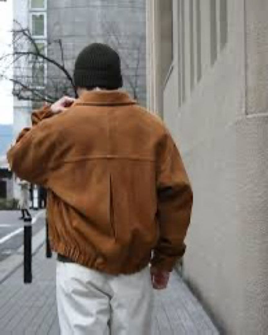 【archive】00s Suede Bomber-jacket 短丈