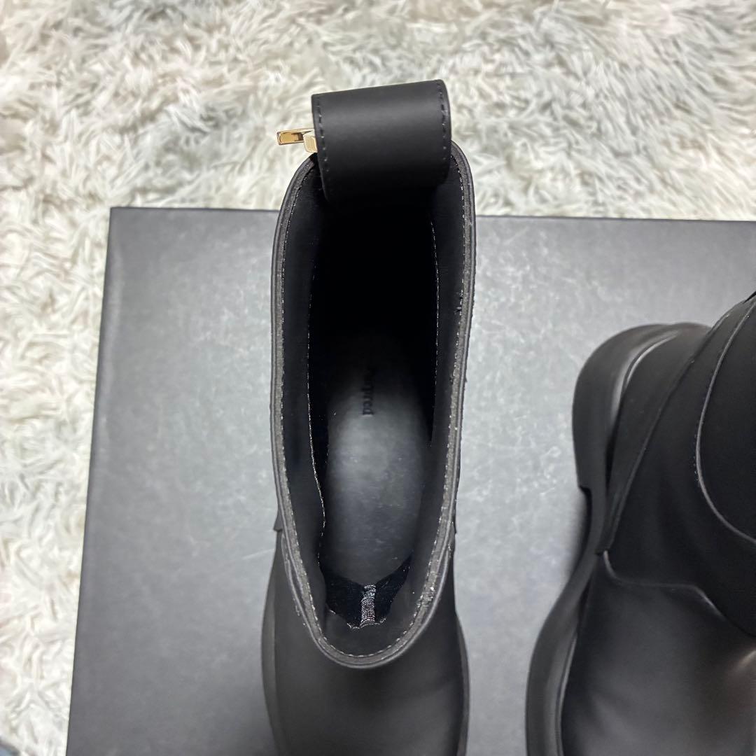 【良品】Purpred 撥水 ラバーブーツBLACK〈定価42,900円〉