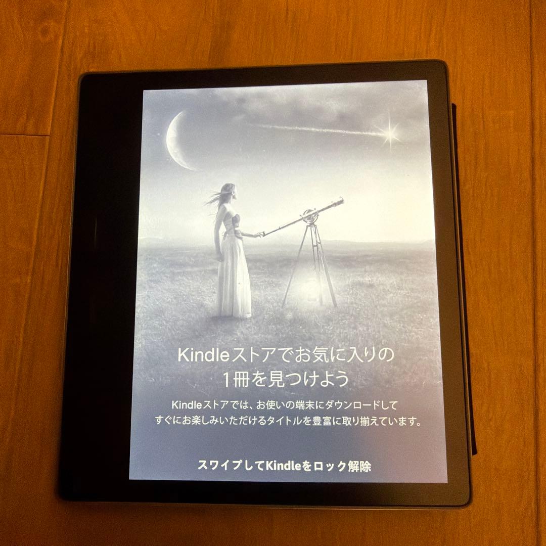 Kindle Oasis 第9世代 広告あり｜箱・付属品あり｜純正レザーカバー