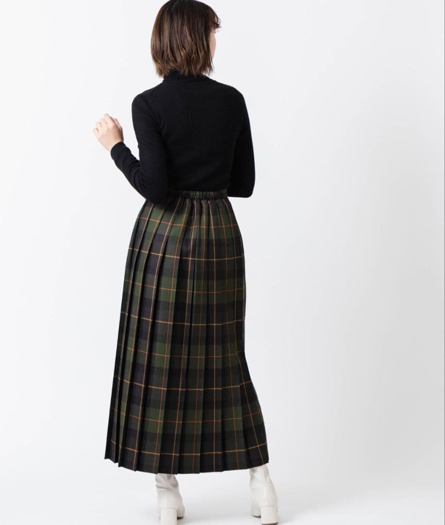 【O'NEIL of DUBLIN】ウーステッドウール100% キルトスカート