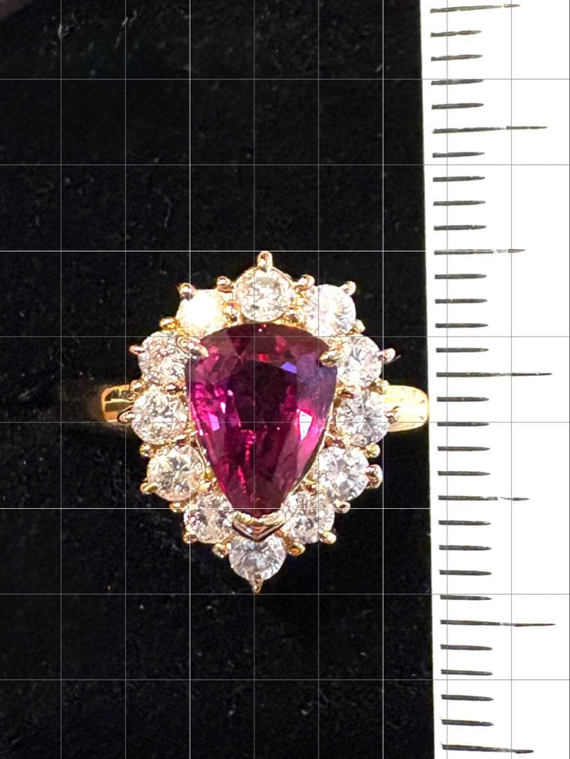 noah　天然ルビー 1.04ct 18金 リング 12号 鑑別付