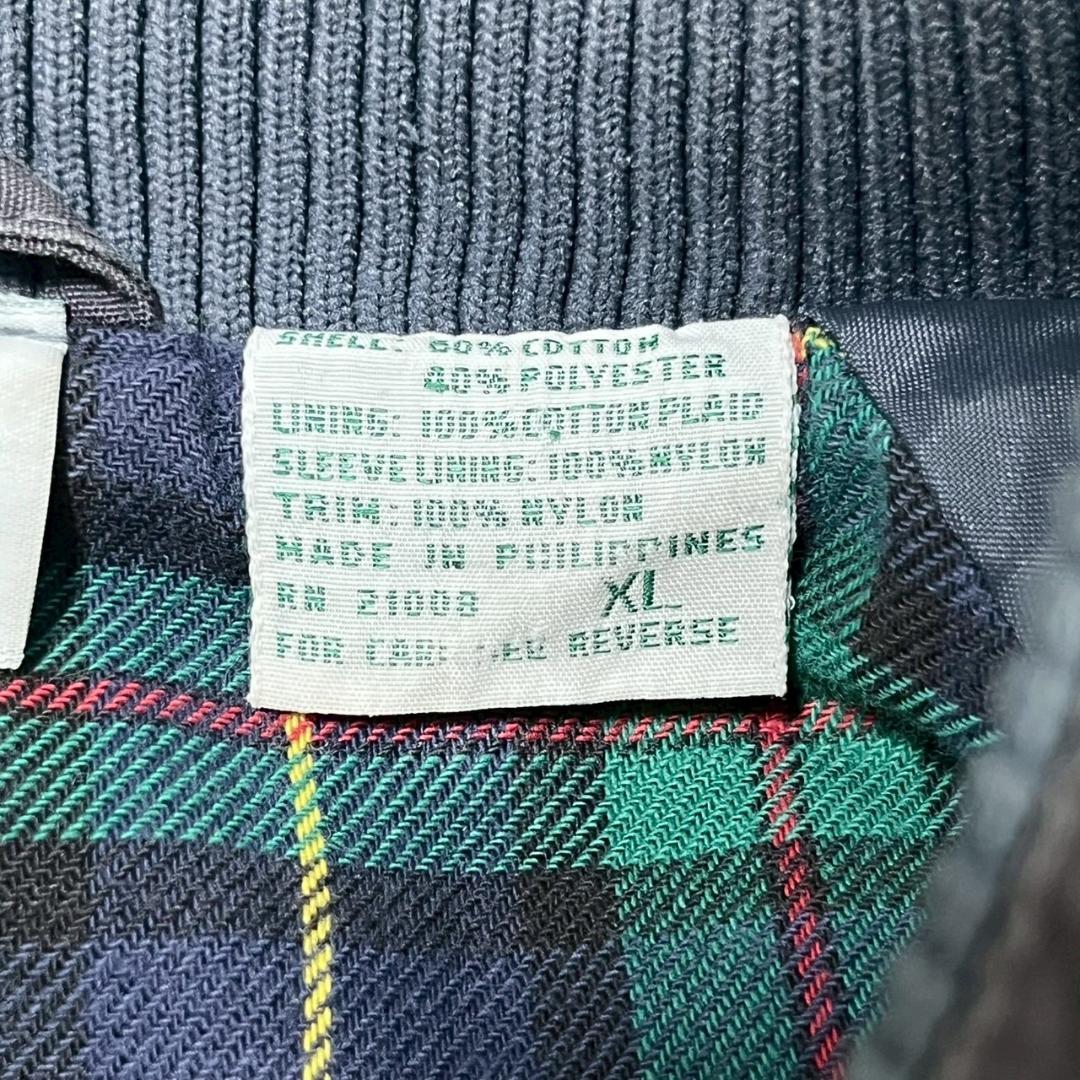 90s LACOSTE 裏地チェック　ブルゾン　ジャケット PM123