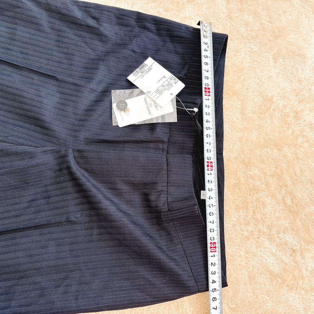 新品タグ付き 定価4万 2点　アンタイトル ストライプパンツスーツセットアップ